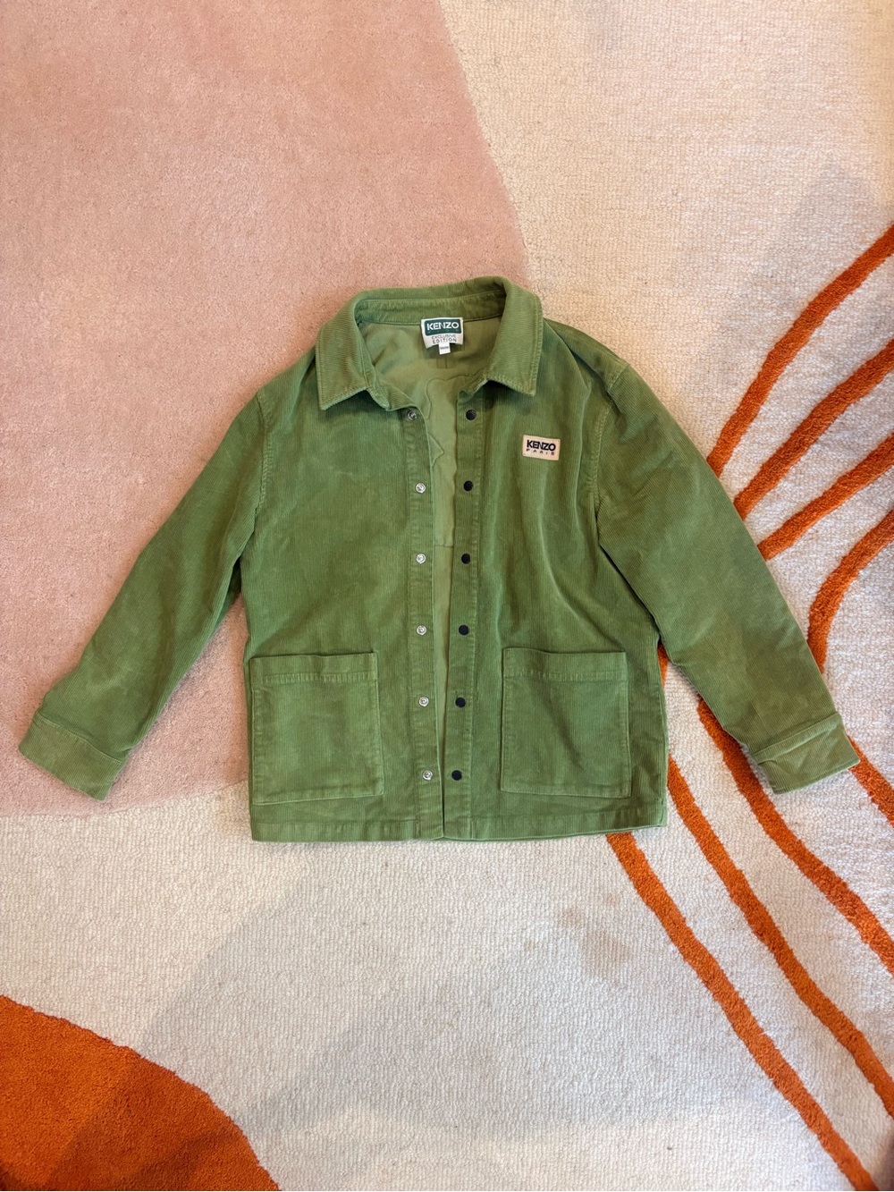 Kenzo Green Corduroy Utility Jacket